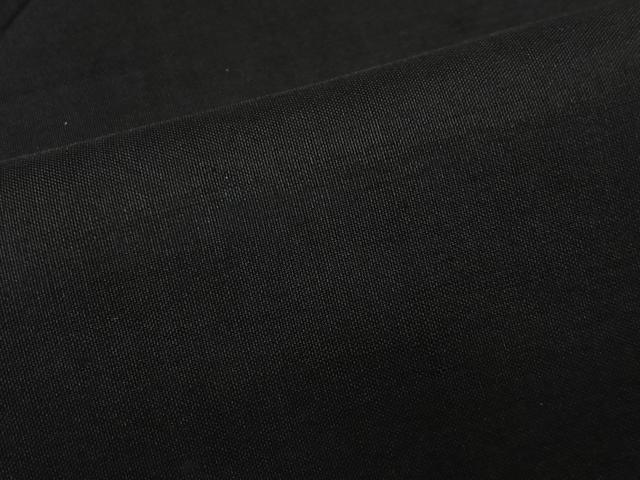平和屋着物＃男性　長羽織　単衣　黒紋付　正絹　逸品　CABH3257ua