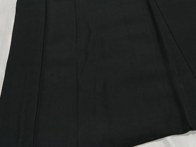平和屋着物＃男性　羽織　黒紋付　正絹　逸品　CABH3259ua