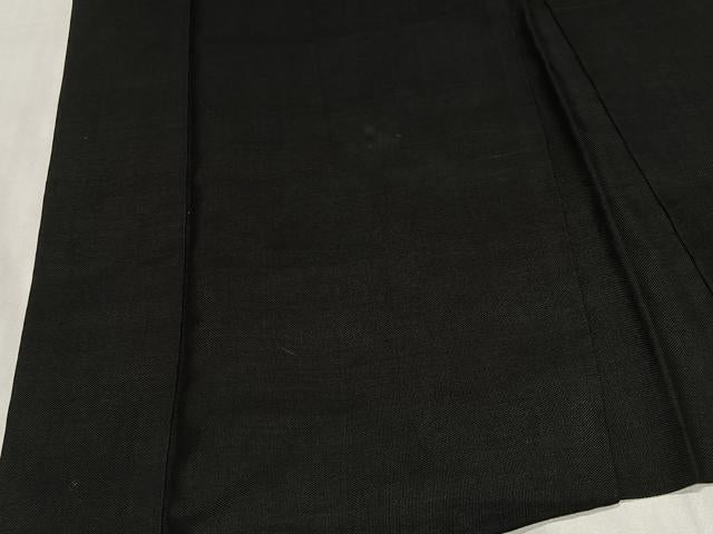 平和屋着物＃男性　長羽織　黒紋付　正絹　逸品　CABH3260ua