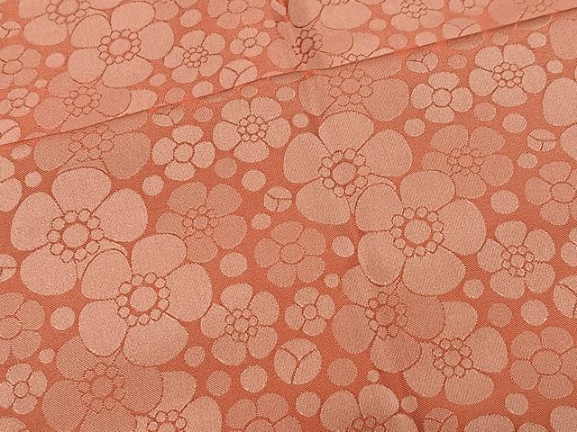 平和屋着物＃道行コート　雨コート　花尽くし　ロング丈　鈴乃屋扱い　正絹　逸品　CABH3264ua