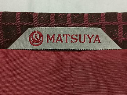 平和屋着物＃道行コート　雨コート　格子　ロング丈　松屋扱い　正絹　逸品　CABH3269ua