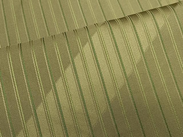 平和屋着物＃道行コート　雨コート　縞　ロング丈　正絹　逸品　CABH3270ua