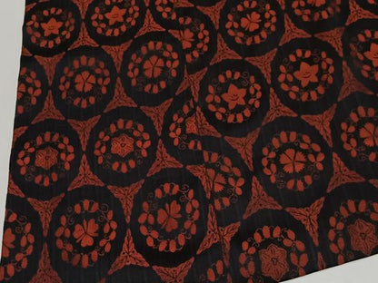 平和屋着物＃道行コート　草花丸文　正絹　逸品　CABH3272ua