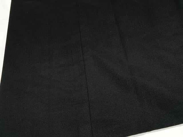 平和屋着物＃道行コート　輪奈織　黒地　正絹　逸品　CABH3273ua