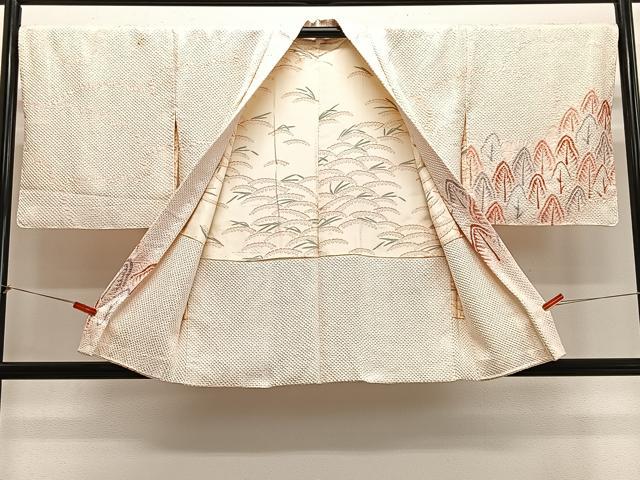 平和屋着物∞羽織　総絞り　樹林文　正絹　逸品　CABH3278ua