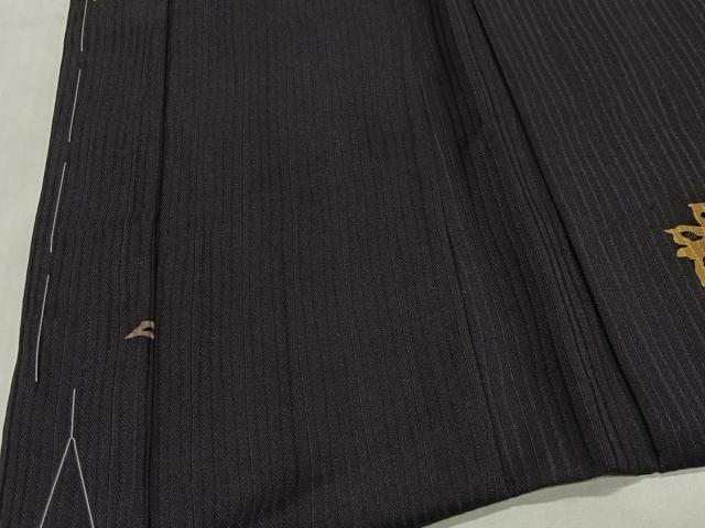 平和屋着物∞長羽織　型染め　舞花文　正絹　逸品　未使用　CABH3282ua
