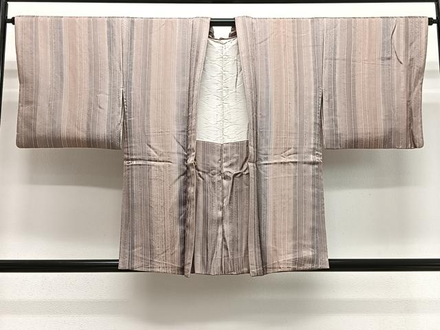 平和屋着物∞羽織　縞　正絹　逸品　CABH3284ua
