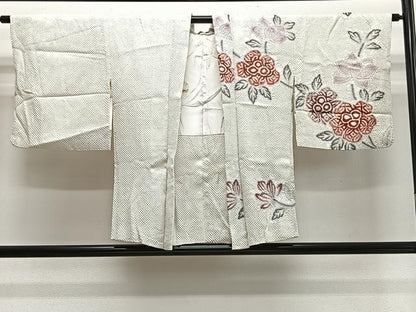 平和屋着物∞羽織　総絞り　枝花文　正絹　逸品　CABH3285ua