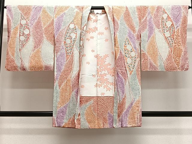 平和屋着物∞羽織　総絞り　花間道　正絹　逸品　未使用　CABH3292ua