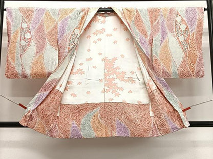 平和屋着物∞羽織　総絞り　花間道　正絹　逸品　未使用　CABH3292ua