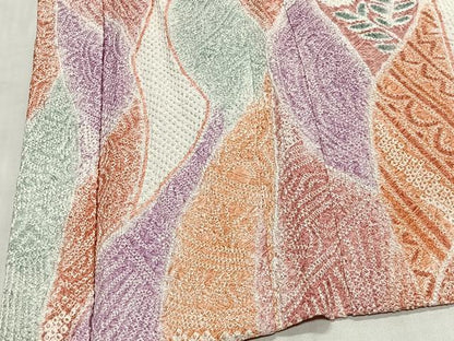 平和屋着物∞羽織　総絞り　花間道　正絹　逸品　未使用　CABH3292ua