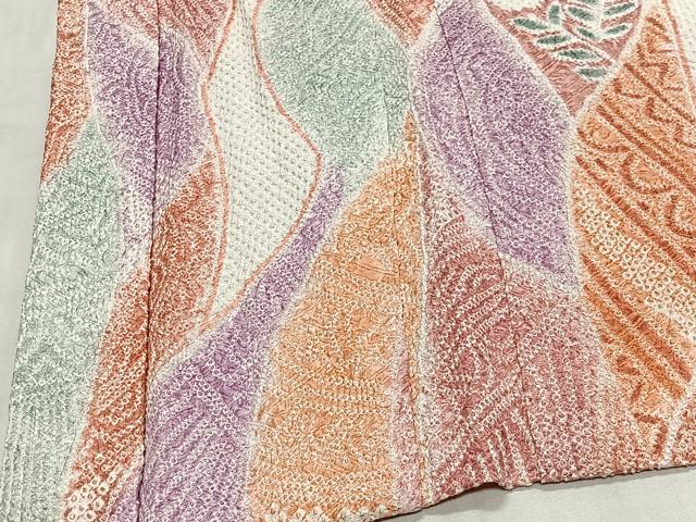 平和屋着物∞羽織　総絞り　花間道　正絹　逸品　未使用　CABH3292ua