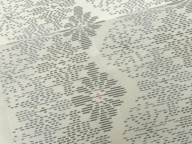 平和屋着物∞羽織　本場大島紬　白大島　花菱間道　ほていや扱い　正絹　逸品　未使用　CABH3293ua