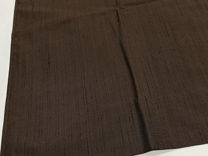 平和屋着物∞男性　角袖　紬地　憲法茶色　巾着付き　正絹　逸品　未使用　CABH3296ua