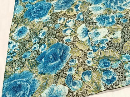 平和屋着物∞和装コート　洋花文　ロング丈　正絹　逸品　CABH3300ua