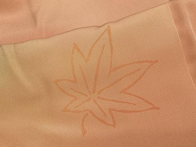 平和屋着物＃羽織　舞葉文　暈し染め　正絹　逸品　CABH3313ua