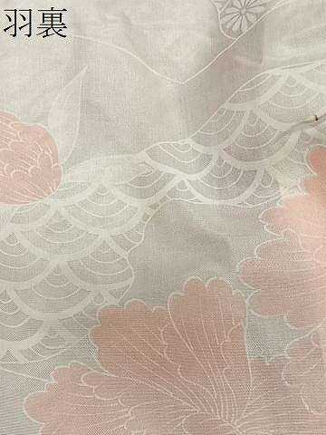 平和屋着物＃羽織　総絞り　幾何学文様　正絹　逸品　CABH3314ua