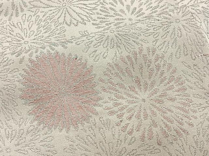 平和屋着物＃羽織　寿光織　菊文　銀糸　正絹　逸品　CABH3317ua