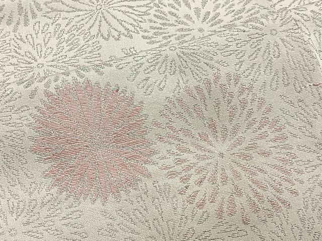平和屋着物＃羽織　寿光織　菊文　銀糸　正絹　逸品　CABH3317ua