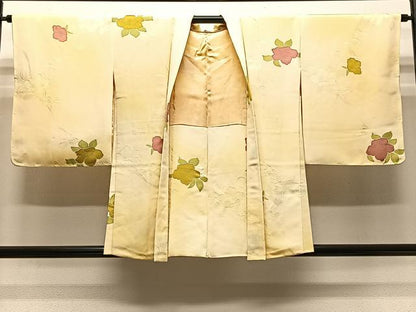 平和屋着物＃羽織　地紋起こし　舞花文　正絹　逸品　未使用　CABH3318ua