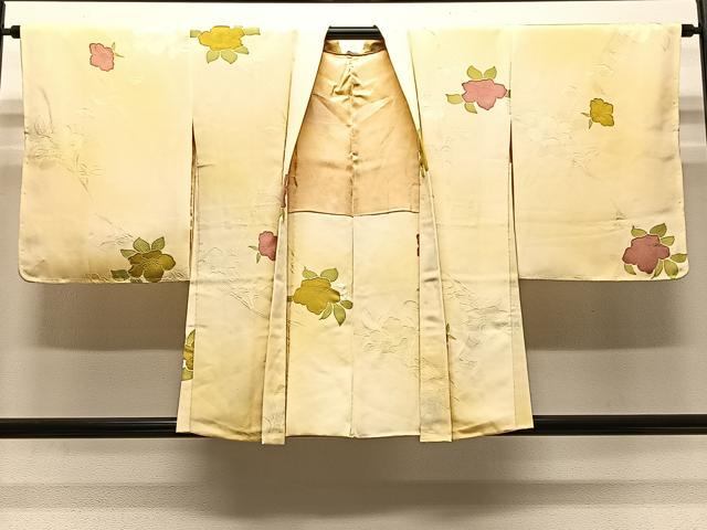 平和屋着物＃羽織　地紋起こし　舞花文　正絹　逸品　未使用　CABH3318ua