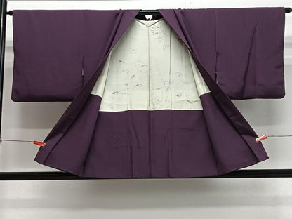 平和屋着物＃羽織　ドロンワーク　洋花文　桑の実色　正絹　逸品　CABH3325ua
