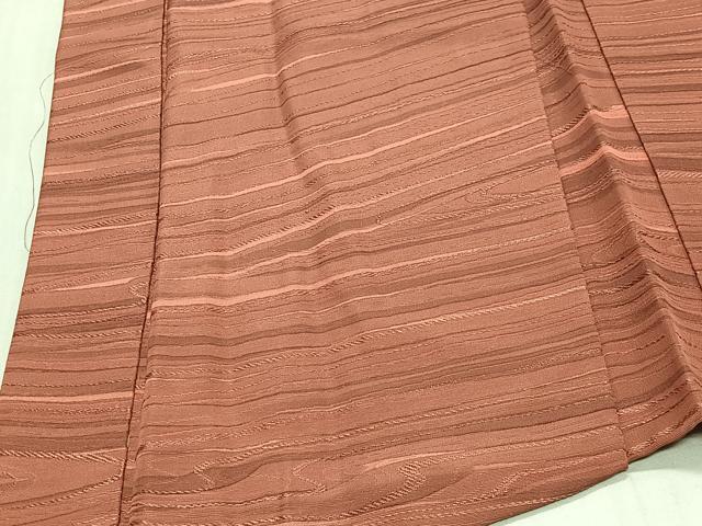 平和屋着物＃羽織　地紋起こし　横段文　正絹　逸品　CABH3330ua