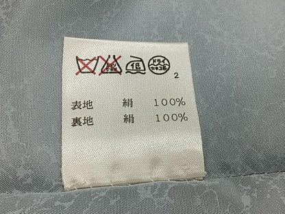 平和屋着物＃道行コート　横段文　正絹　逸品　CABH3341ua