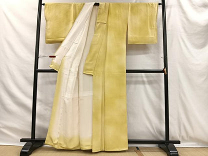 平和屋着物■上質な小紋　松葉地紋　暈し染め　正絹　逸品　CABH3365ua