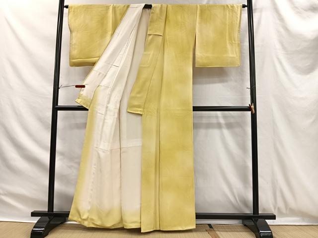 平和屋着物■上質な小紋　松葉地紋　暈し染め　正絹　逸品　CABH3365ua