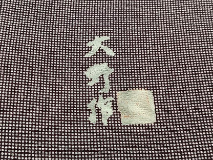 平和屋着物■江戸小紋　大野作　角通し　正絹　逸品　CABH3369ua
