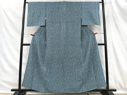 平和屋着物■上質な小紋　舞花文　正絹　逸品　CABH3379ua