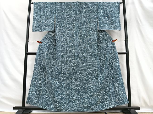 平和屋着物■上質な小紋　舞花文　正絹　逸品　CABH3379ua