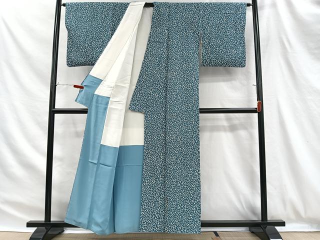 平和屋着物■上質な小紋　舞花文　正絹　逸品　CABH3379ua