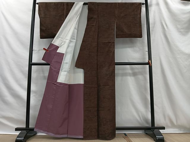 平和屋着物■本場大島紬　吉祥草花文　正絹　逸品　CABH3383ua