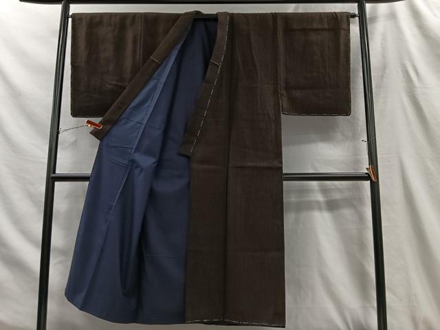 平和屋着物■男性　紬　縞　正絹　逸品　未使用　CABH3389ua