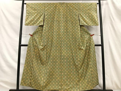 平和屋着物■本場染大島紬　正倉院花文　正絹　逸品　CABH3390ua