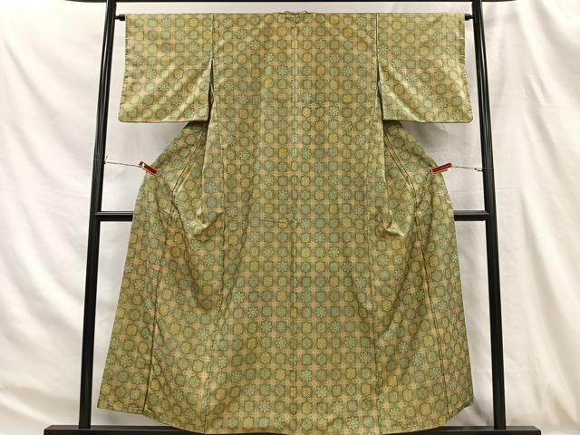 平和屋着物■本場染大島紬　正倉院花文　正絹　逸品　CABH3390ua