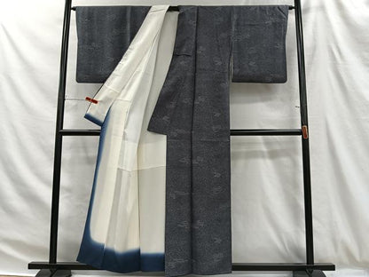 平和屋着物■江戸小紋　風景花文　正絹　逸品　CABH3391ua