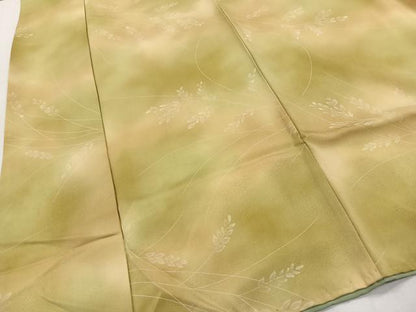 平和屋着物■上質な小紋　草葉文　暈し染め　正絹　逸品　CABH3398ua