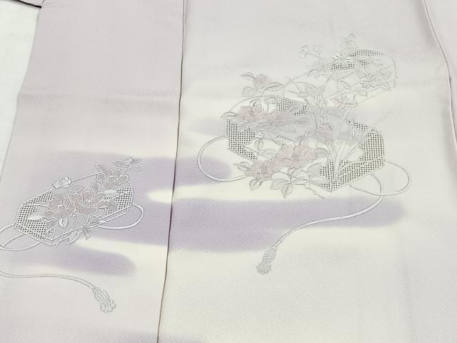 平和屋着物■中国三大刺繍　スワトウ刺繍　訪問着　文箱草花文　暈し染め　正絹　逸品　CABH3399ua