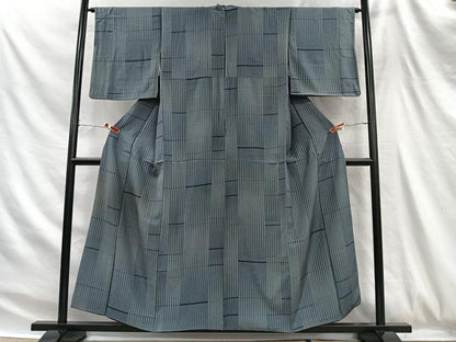 平和屋着物■上質な小紋　間道　正絹　逸品　CABH3402ua
