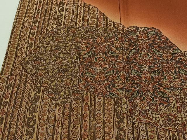 平和屋着物■訪問着　花唐草文　暈し染め　正絹　逸品　未使用　CABH3413ua