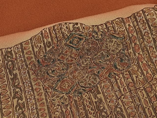 平和屋着物■訪問着　花唐草文　暈し染め　正絹　逸品　未使用　CABH3413ua