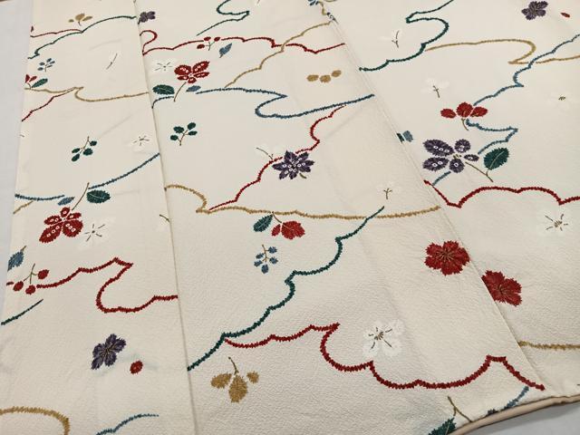 平和屋着物■上質な小紋　舞花文　金彩　正絹　逸品　CABH3415ua