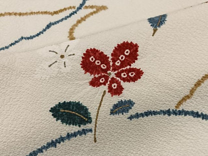 平和屋着物■上質な小紋　舞花文　金彩　正絹　逸品　CABH3415ua