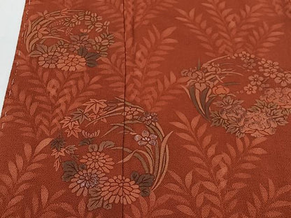 平和屋着物■訪問着　刺繍　花丸文　鬼しぼ縮緬　正絹　逸品　未使用　CABH3416ua