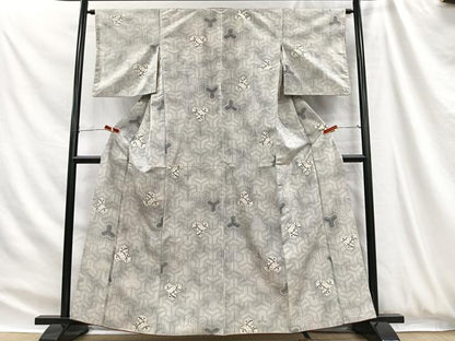平和屋着物■上質な紬　毘沙門亀甲　正絹　逸品　CABH3421ua