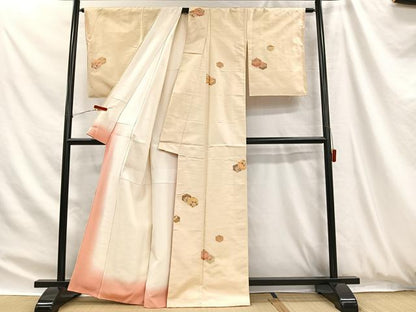 平和屋着物■上質な紬　亀甲花文　正絹　逸品　CABH3423ua