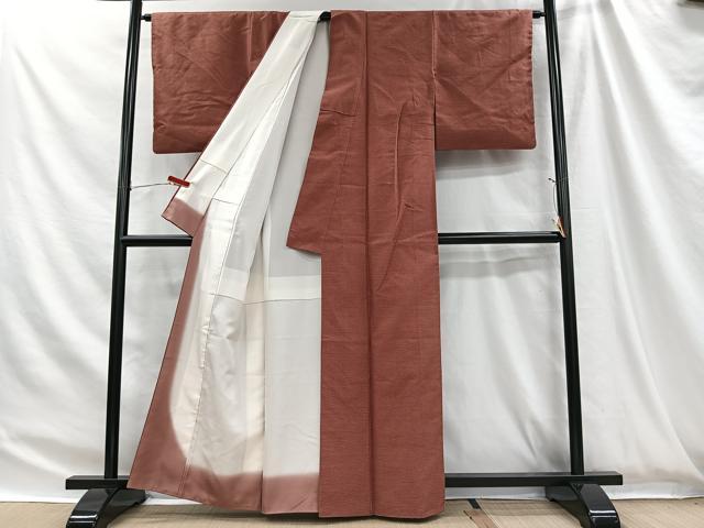 平和屋着物■上質な紬　80亀甲　総詰め　正絹　逸品　CABH3430ua